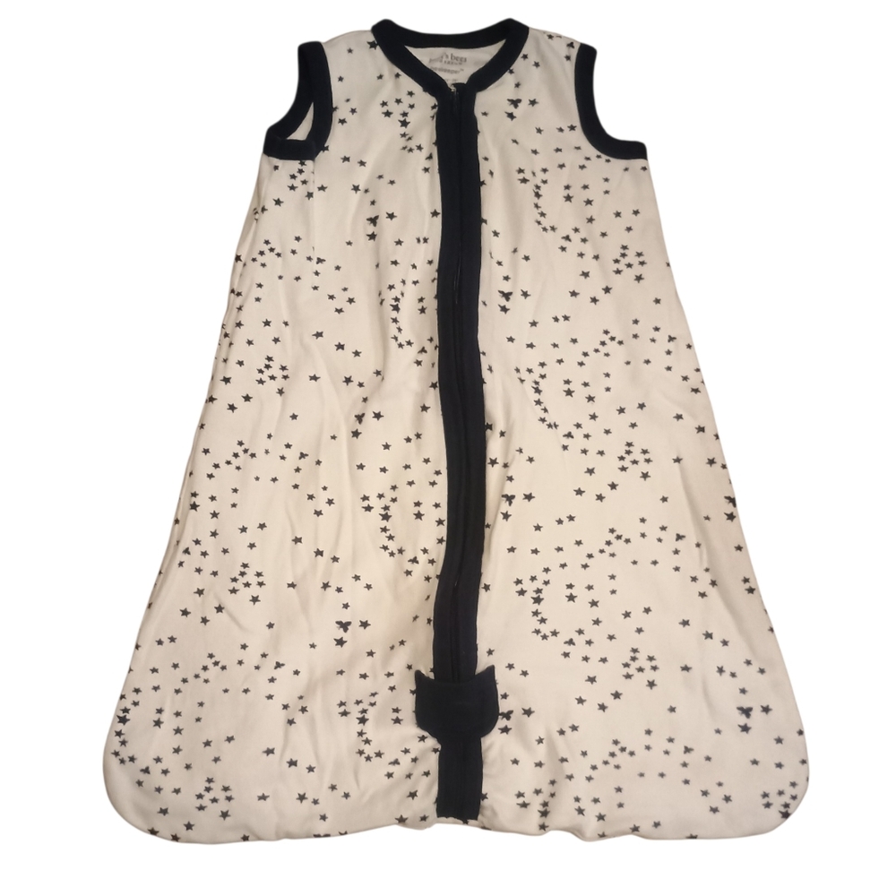Burt's Bees Baby "Beekeeper" wearable blanket  Sleep Sack Star white navy blue